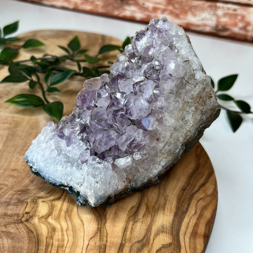 Unique Amethyst Geode Cluster Healing Freeform Decor